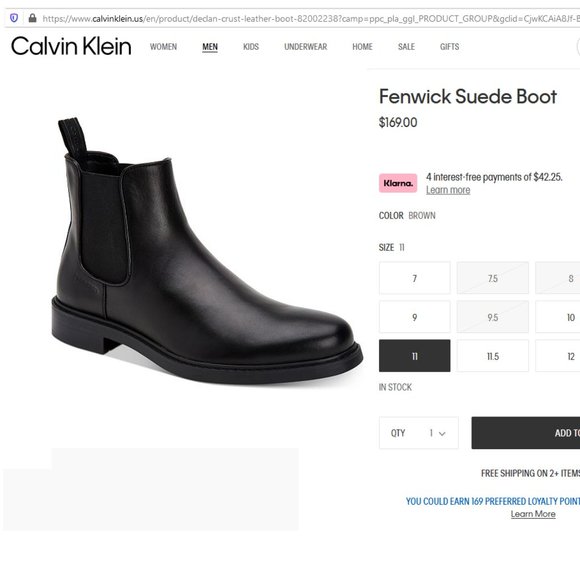 Calvin Klein Fenwick Dress Casual Chelsea Boots - Picture 14 of 14
